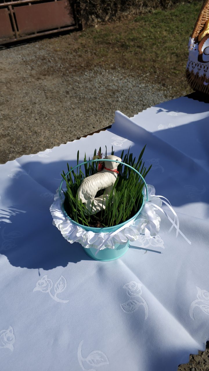 Poświęcenie pokarmów na&nbsp;stół wielkanocny.